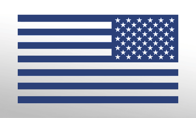 American Flag Decal<br>(Dark Blue) REV