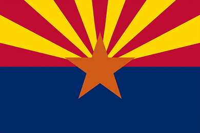 Arizona State Flag Sticker