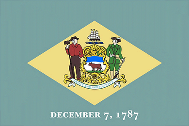 Delaware State Flag Sticker