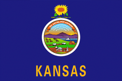 Kansas State Flag Sticker