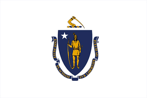 Massachussetts State Flag Sticker