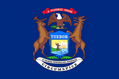 Michigan State Flag Sticker