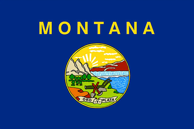 Montana State Flag Sticker