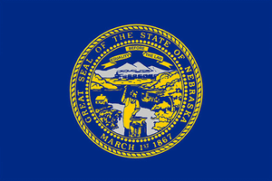 Nebraska State Flag Sticker
