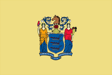 New Jersey State Flag Sticker