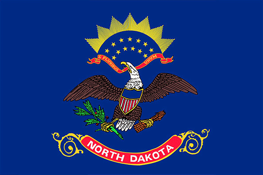 North Dakota State Flag Sticker