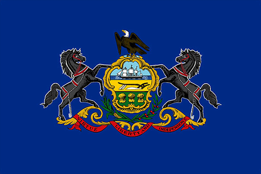 Pennsylvania State Flag Sticker