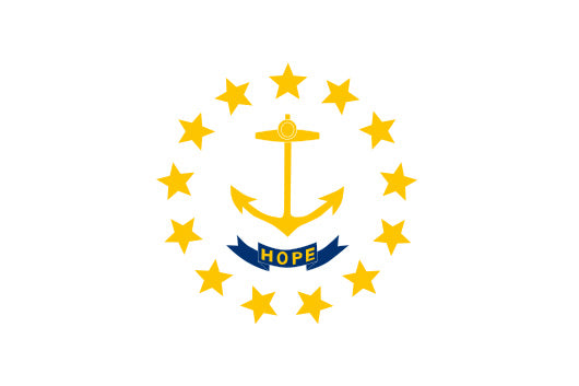 Rhode Island State Flag Sticker