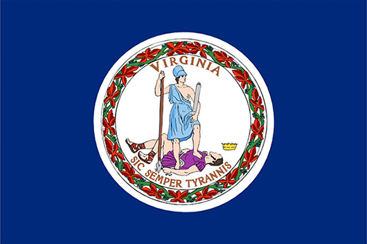 Virginia State Flag Sticker