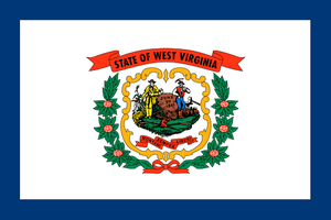 West Virginia State Flag Sticker